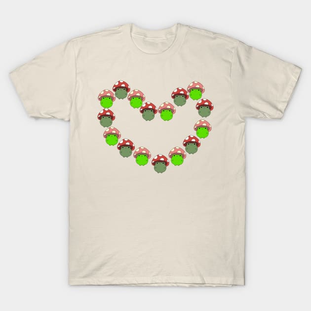 Valentines Froggy Heart T-Shirt by PrincessFroggy Designs